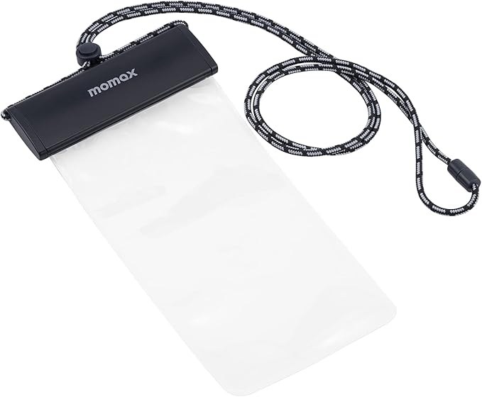 Momax - Waterproof Pouch Universal With Neck Strap Gray