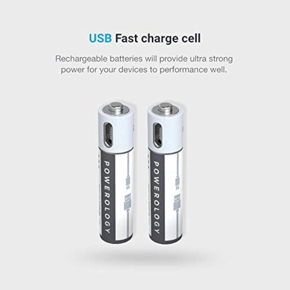 Powerology USB Rechargeable Lithium-Ion Battery