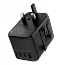 Powerology Universal Multi-Port Travel Adapter 65W