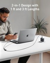 Anker 2-IN-1 USB-C to USB-C Cable (4ft, 140w)