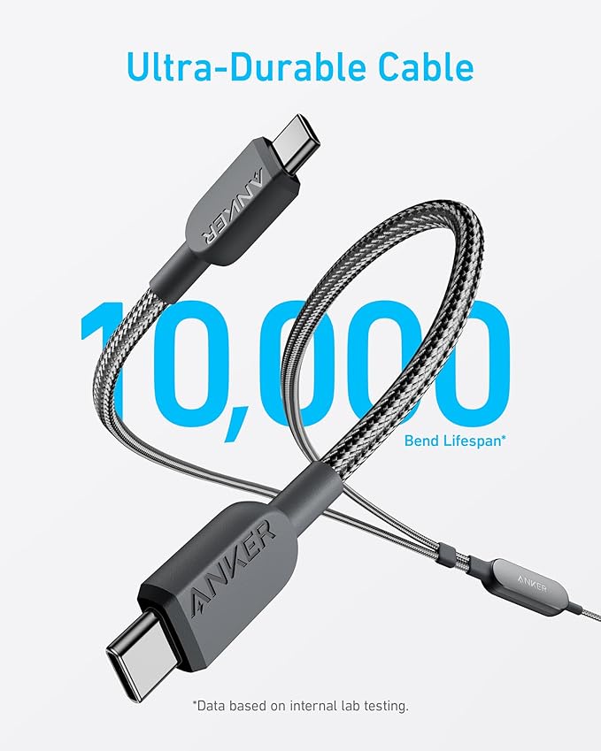 Anker 2-IN-1 USB-C to USB-C Cable (4ft, 140w)