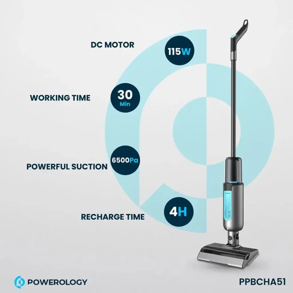 Powerology Dual Design-Cordless Vacuum &Mop