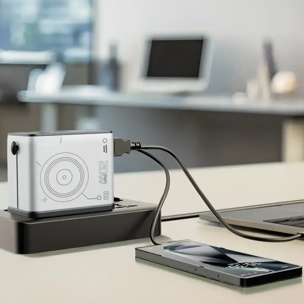 Porodo Mega Volt Universal Travel Adapter - Silver-Black (4).webp