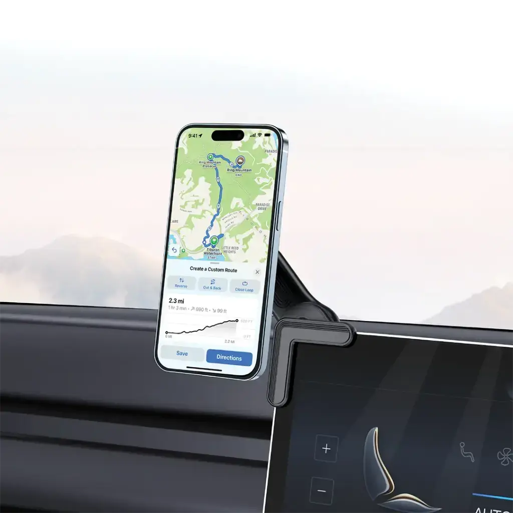 Porodo Magnetic Screen Mount - Black (3).webp