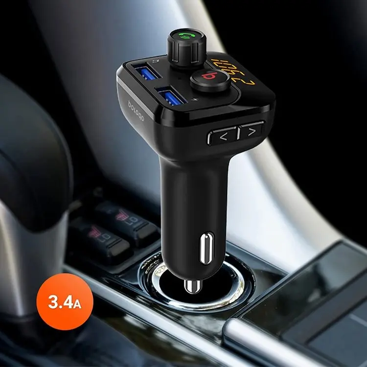 Porodo Wireless FM Transmitter Car Charger 3.4A with Bass Boost (2).webp