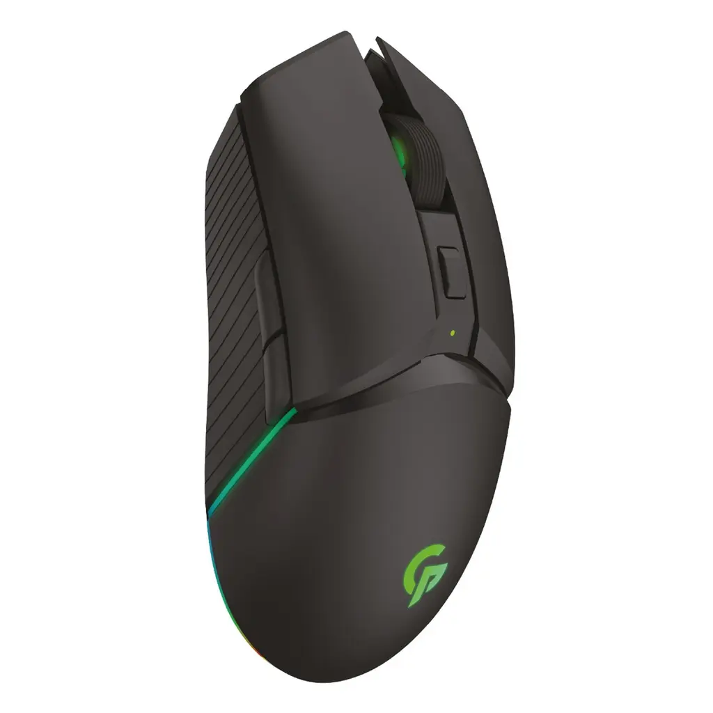 [PDX313-BK] Porodo Gaming 7D Wireless RGB Mouse 10000 DPI with Built-In Rechargeable Battery 600mAh - Black.webp