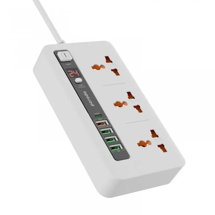 Porodo Multi-Port Power HUB 4 USB-A-USB-C Ultimate Home & Office Kit 2M.webp