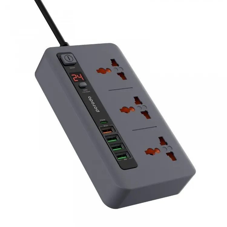 Porodo Multi-Port Power HUB 4 USB-A-USB-C Ultimate Home & Office Kit 2M (7).webp