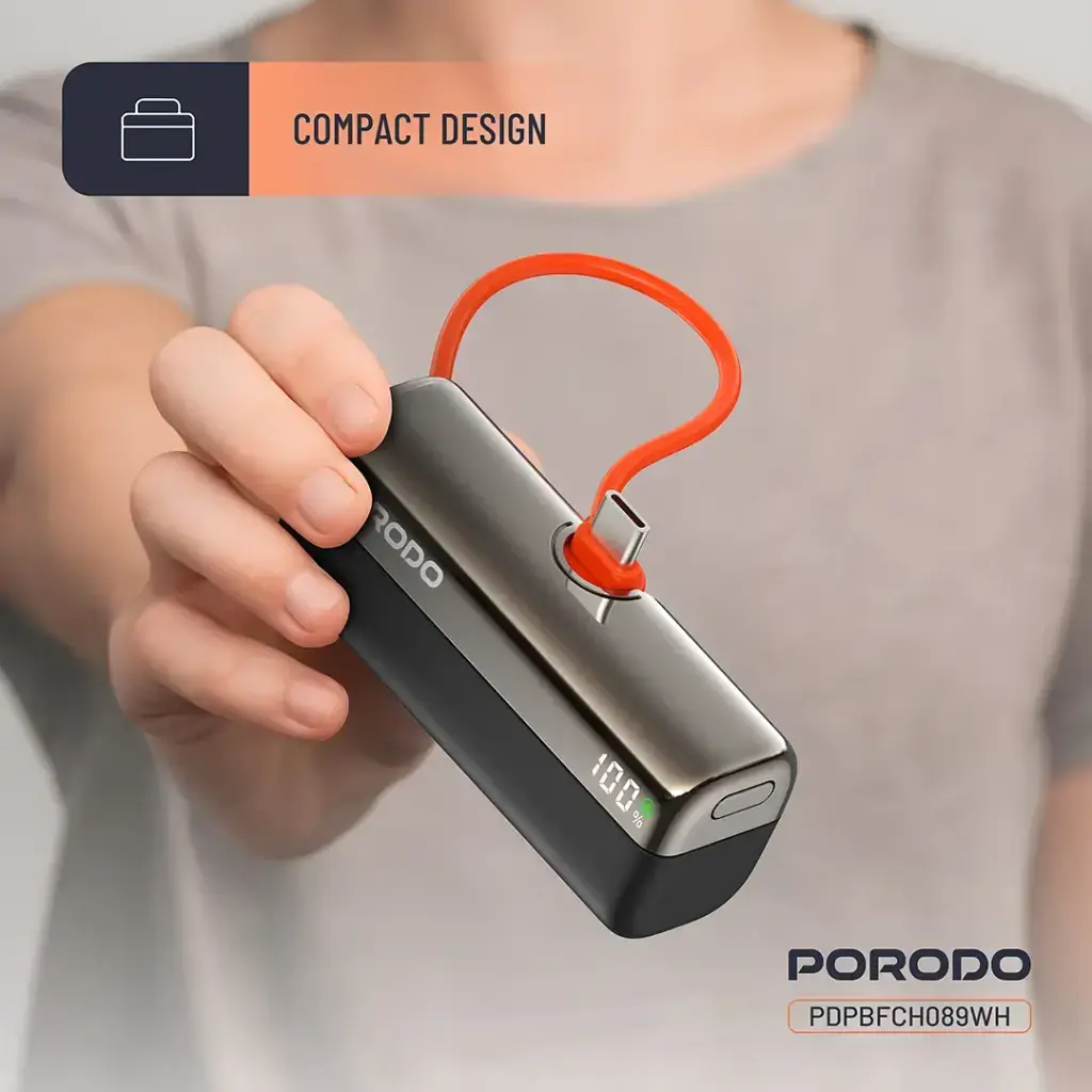 Porodo Pocket Volt 5000mAh Power Bank.webp
