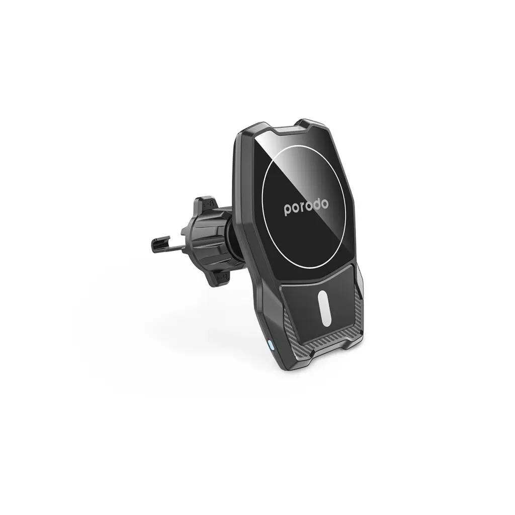 Porodo Magsafe Wireless Car Mount Dual Stand Combo 15W - Black (1).webp