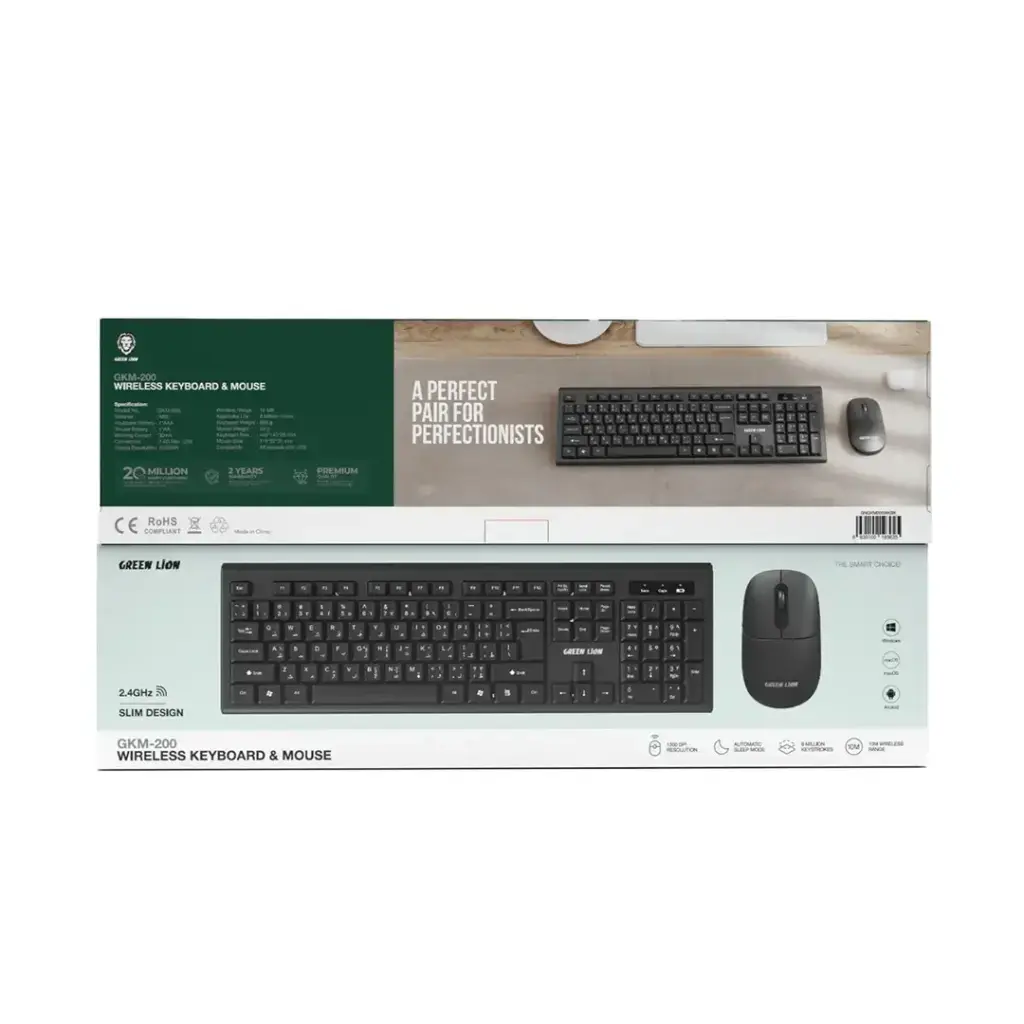 Green Lion GKM-200 Wireless Combo Keyboard and Mouse - Black (2).webp