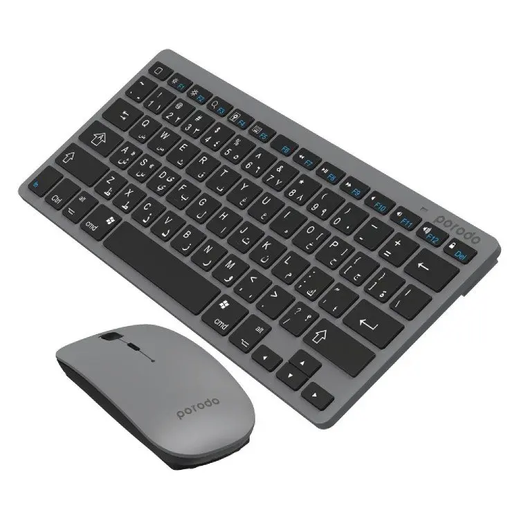 Porodo Wireless Super Slim and Portable Bluetooth Keyboard with Mouse ( English - Arabic ) (3).webp