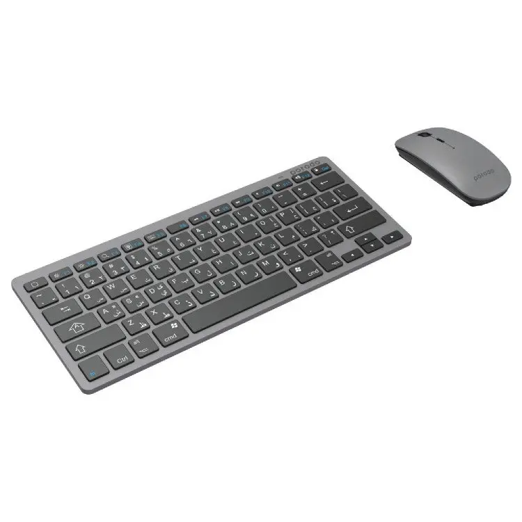 Porodo Wireless Super Slim and Portable Bluetooth Keyboard with Mouse ( English - Arabic ).webp