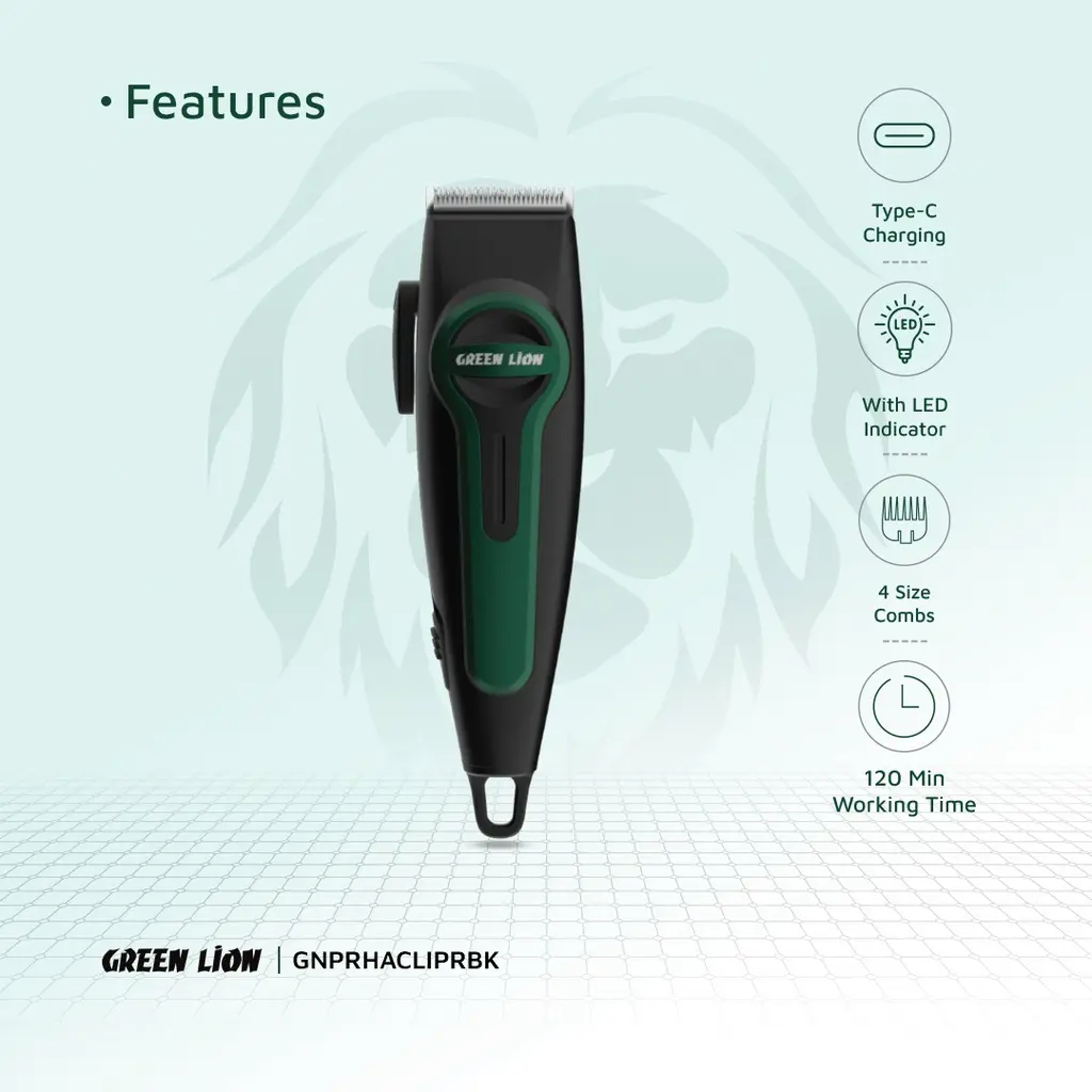 Green Lion Professional Hair Clipper (1).webp
