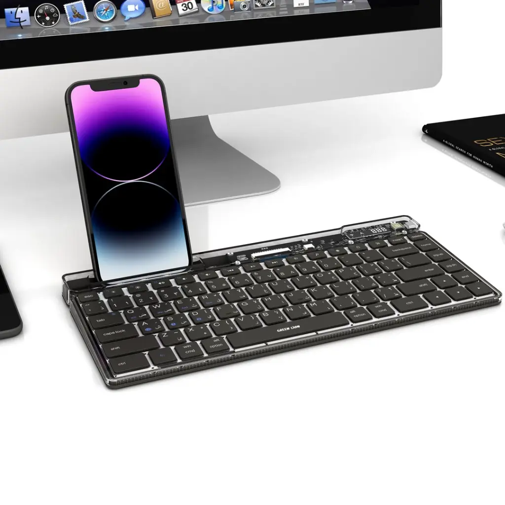 Green Lion Transparent Keyboard Scissor Foot Structure - Black (1).webp