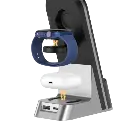 GreenLion 7 in 1 Dual Coil Max 15W Wireless Charger LED Nightlight Clock Universal.webp