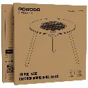 Porodo Lifestyle Tripod-Base Outdoor Round Grill Table - Brown.webp