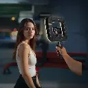 Porodo Lifestyle Handheld Ring Grip Camera & phone vlogging ligh (6).webp