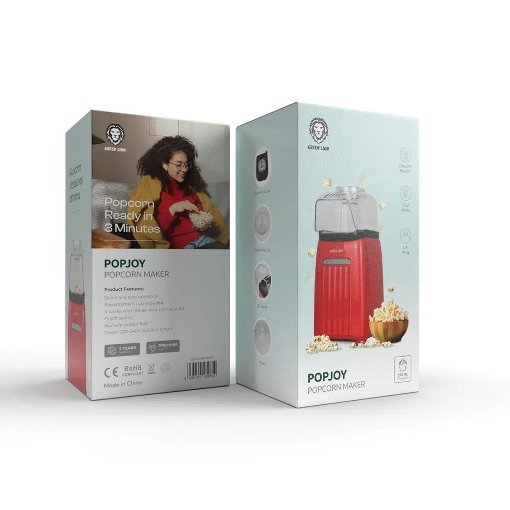 Green Lion PopJoy Pop Corn Maker 1200W 270ML - Red.webp