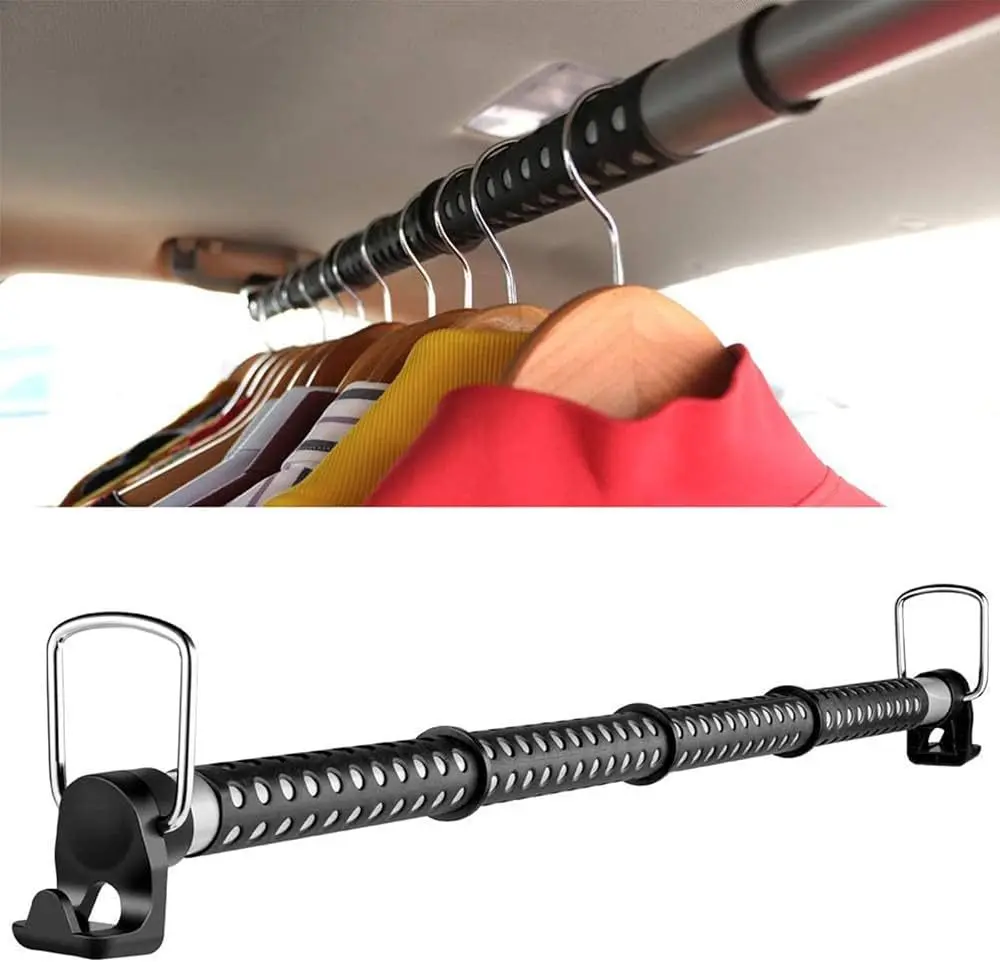 Green Lion Car Expandable Clothes Bar Telescopic Design Strong & Non-Slip - Black _GNCREXPBARBK_ (1).webp