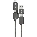[PDCBL0034BK] Porodo 4-In-1 Braided High-Speed Charging Cable - Black.webp