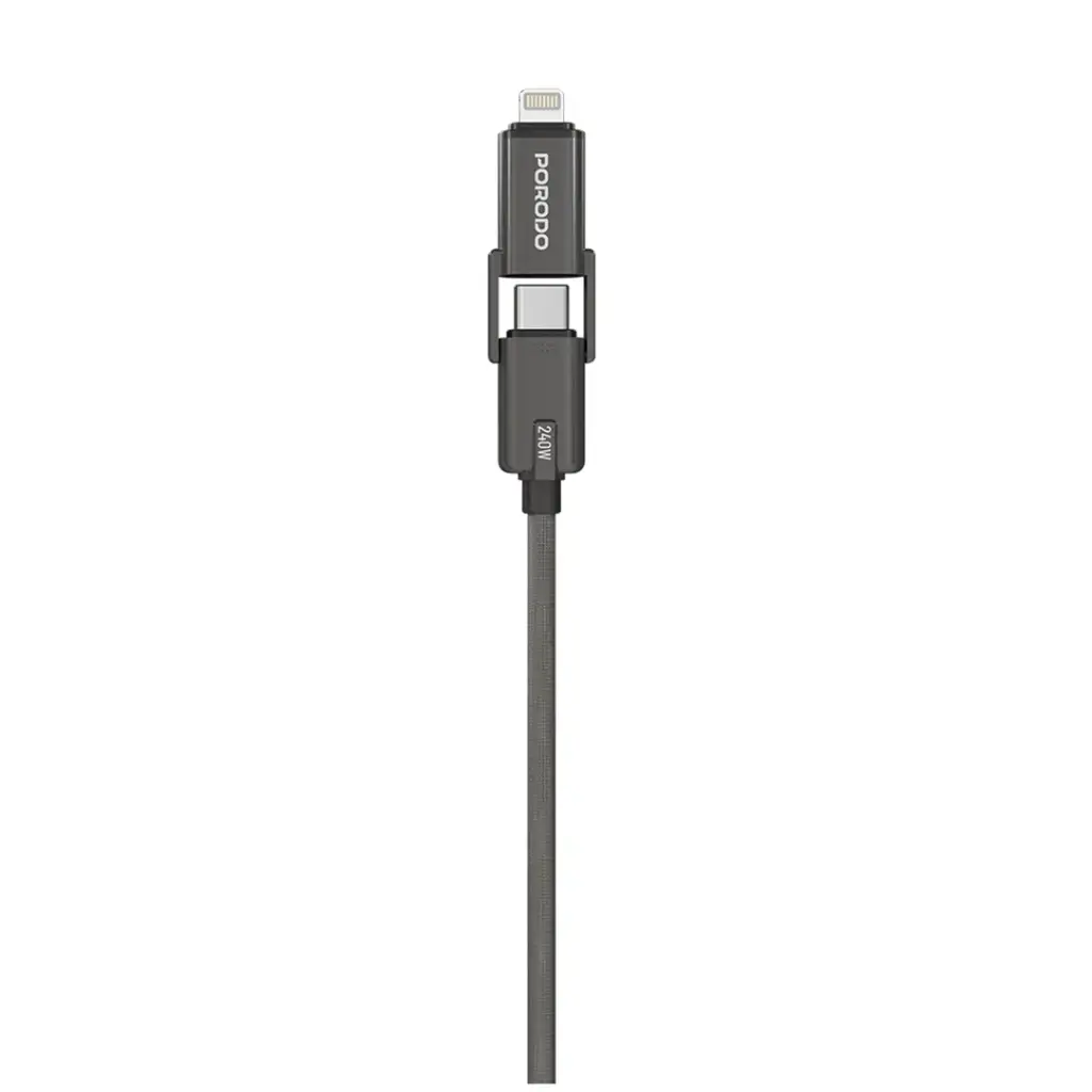 Porodo 4-In-1 Braided High-Speed Charging Cable.webp