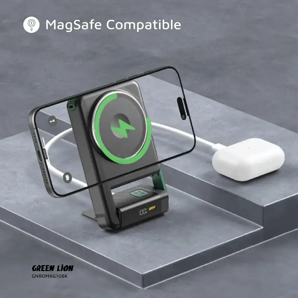 Green Lion Rotex MagSafe 10000mAh Power Bank - Black (6).webp