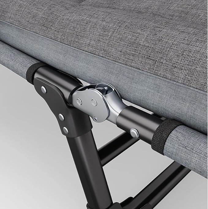 Green Lion Foldable Camping Bed - Gray