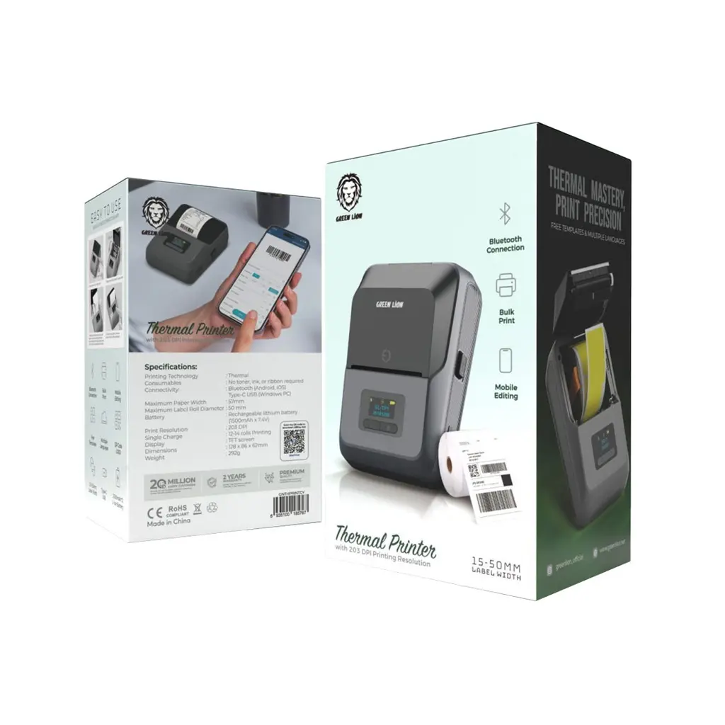 Green Lion Thermal Printer - Grey.webp