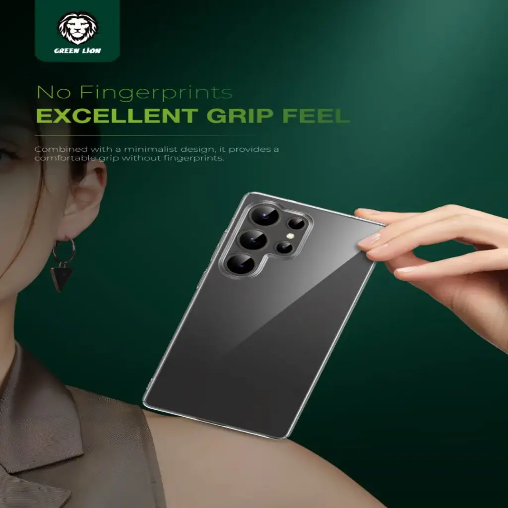 Green Lion Delgado PC Case for S25 Ultra - Clear (4).webp