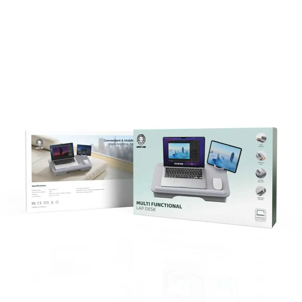 Green Lion Multi-Functional Cushioned Lap Desk 17 - Gray.webp