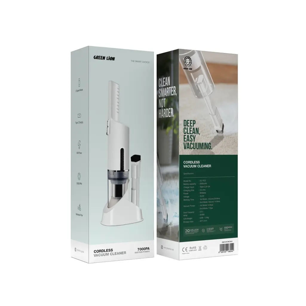 Green Lion Cordless Vacuum Cleaner - White.webp