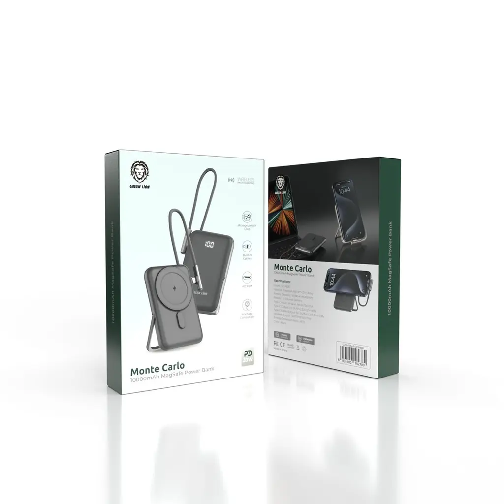 Green Lion Monte Carlo Magsafe Power Bank 10000mAh PD 20W (3).webp