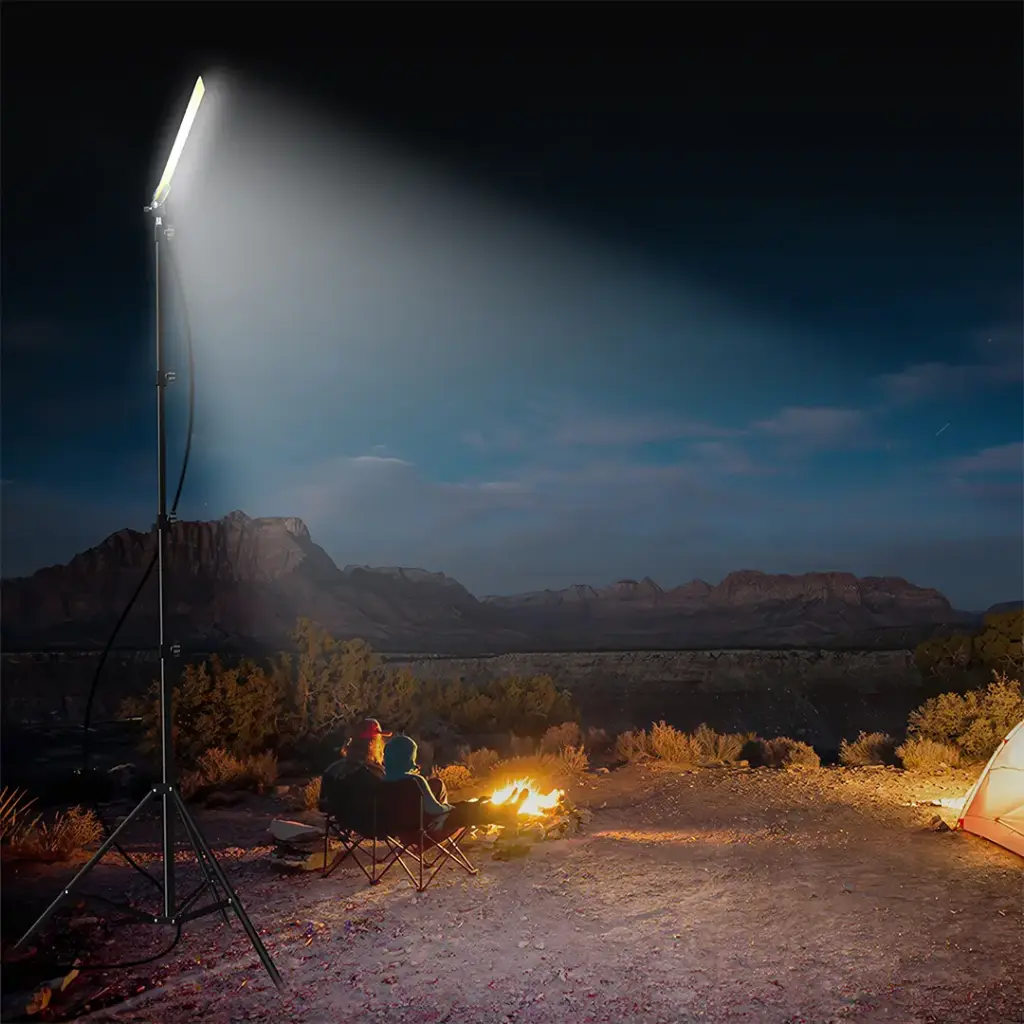 Green Lion Camping LED Light with Tripod Stand.webp