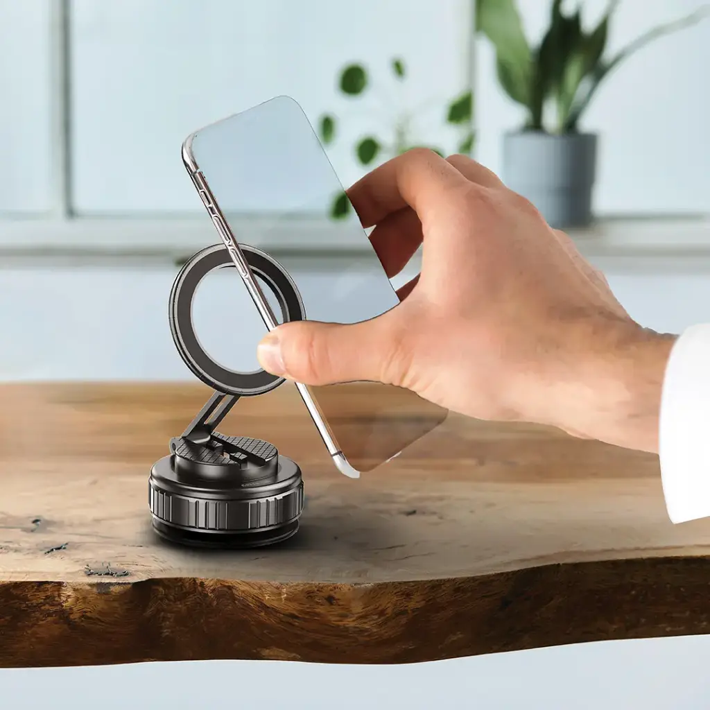 Green Lion GX-35 Suction Phone Holder - Black (5).webp