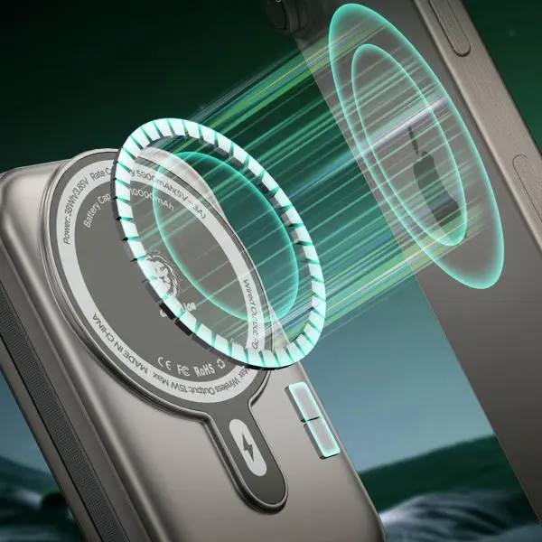 Green Lion Monaco Magsafe Power bank 10000 mAh 22.5W (Type-C) - Desert Titanium (2)-600x600.webp