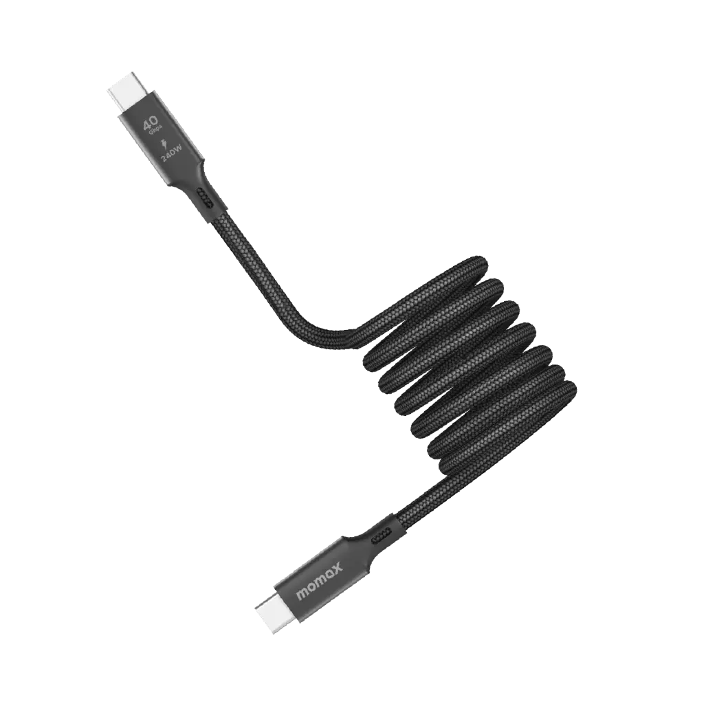 Momax Elite Mag Link 100W USB-C to USB-C Magnetic Cable 1M Black