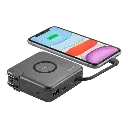 Momax Q.Power Plug Wireless Portable Pd Charger & Power Bank 6700mah Black