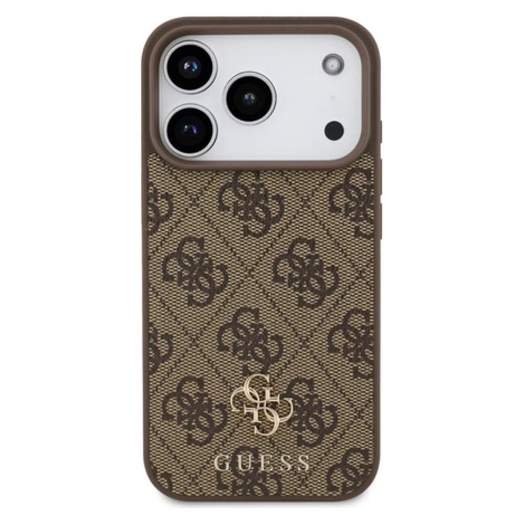 Guess MagSafe Leather Case لـ iPhone 17 Pro Brown