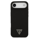 iPhone 17 Air Guess Silicone Triangle Logo Case with MagSafe – Black