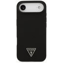 iPhone 17 Air Guess Silicone Triangle Logo Case with MagSafe - Black