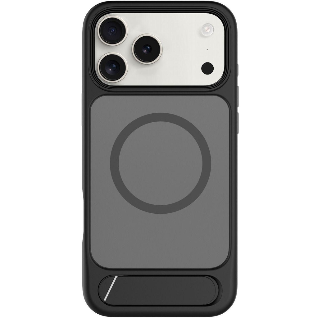 LEVELO MATTEO IPHONE 17 PRO HYBRID KICKSTAND CASE BLACK