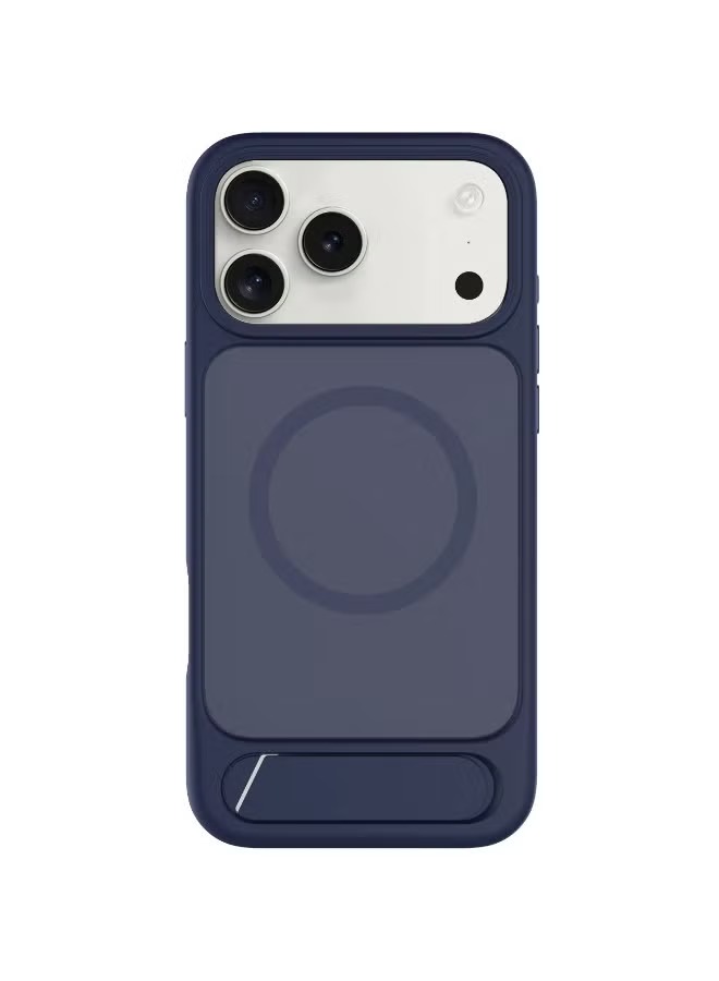 Levelo Matteo Case With Bottom Stand Grip For iPhone 17 Pro - Dark Blue