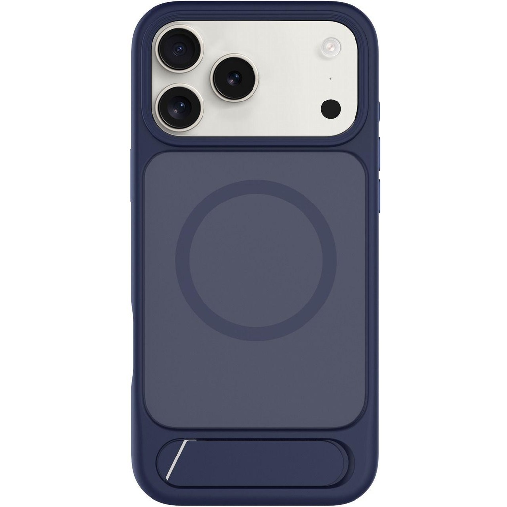 LEVELO MATTEO IPHONE 17 PRO HYBRID KICKSTAND CASE DARK BLUE