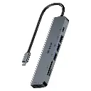 Green Lion 7-in-1 USB-C Hub - Gray