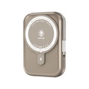 بنك الطاقة Green Lion Monaco بسعة 10000 مللي أمبير مع تقنية MagSafe - لون ذهبي تيتانيوم