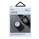 شاحن لاسلكي مغناطيسي محمول من UNIQ Cove لساعة Apple Watch - أسود