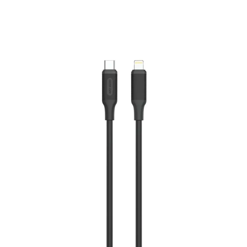 Green Lion USB-C to Lightning PVC Cable 3M - Black