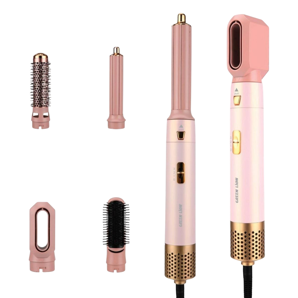 Green Lion 5 in 1 Professional Hair Styler 2 - Pink