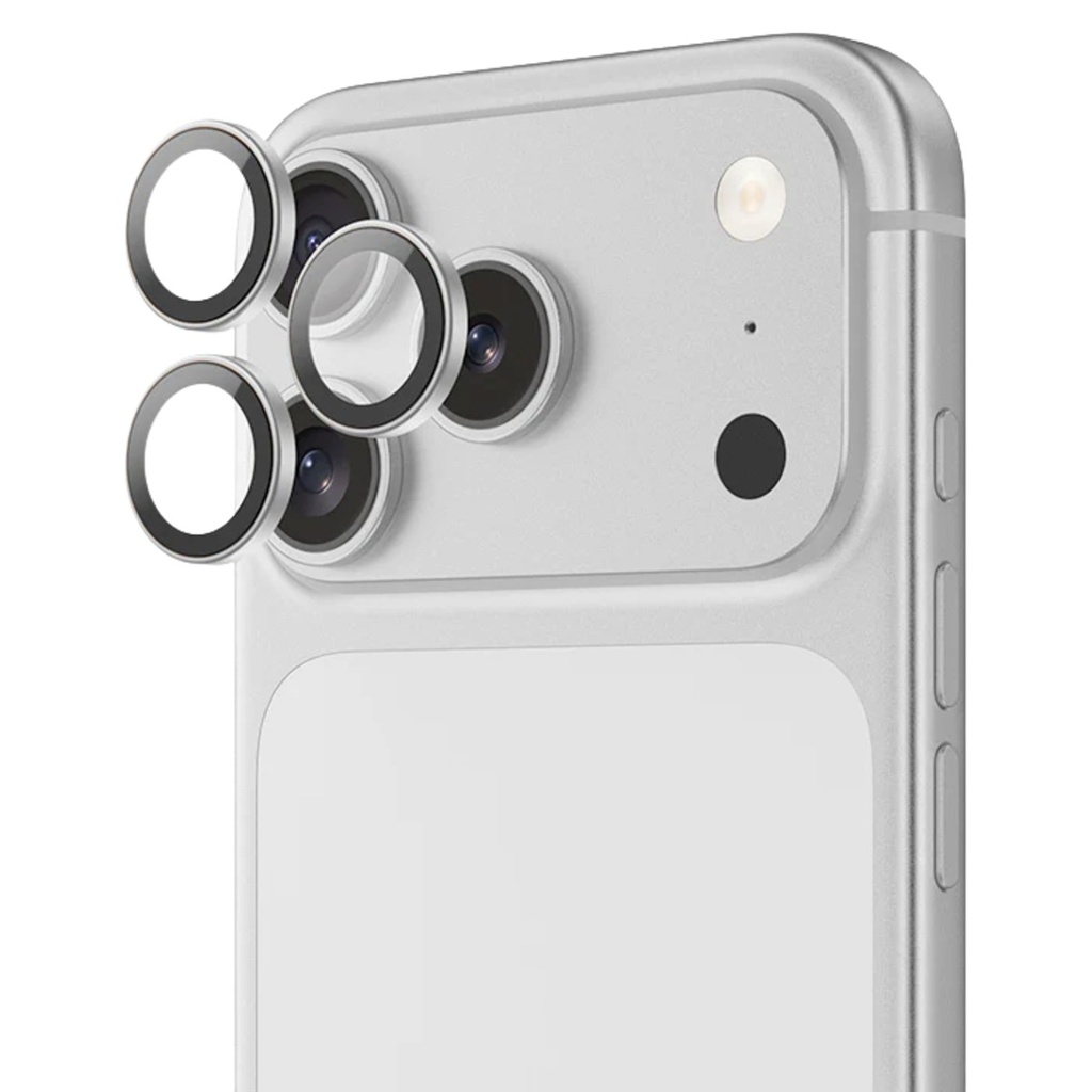 Green Lion Classic Camera Lens Protector for iPhone 17 Pro / Pro Max – Silver